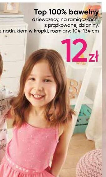 Pepco Top dziewczęcy 104-134 cm oferta