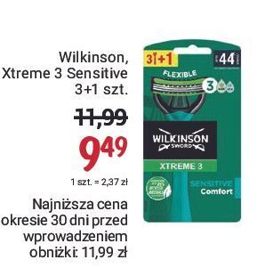 Rossmann Maszynka do golenia wilkinson xtreme 3 sensitive comfort oferta