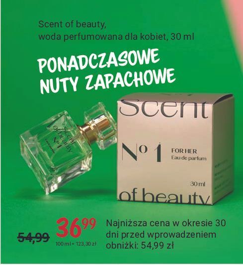 Rossmann Woda perfumowana scent of beauty no 1 oferta