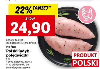 Lidl Polędwiczki z indyka rzeźnik codzienna dostawa oferta