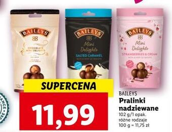 Lidl Czekoladki mini delights strawberries baileys original irish cream oferta