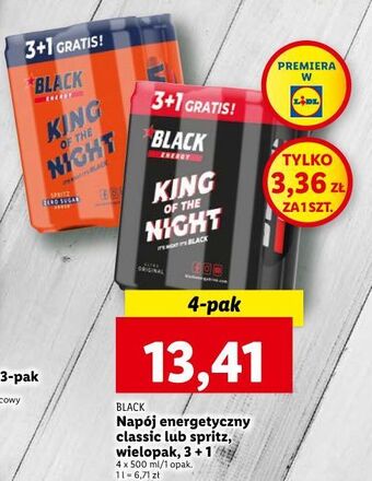 Lidl Napój classic black energy oferta