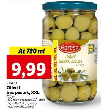 Lidl Oliwki zielone bez pestek baresa oferta