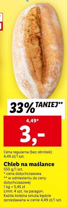 Lidl Chleb na maślance oferta