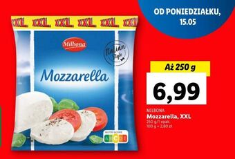Lidl Ser mozzarella milbona oferta