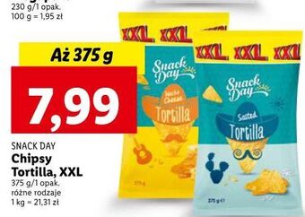 Lidl Chipsy tortilla serowe snack day oferta