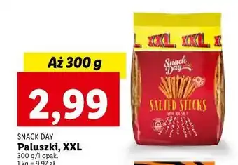 Lidl Paluszki z solą morską snack day oferta