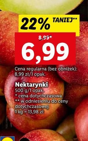 Lidl Nektarynki oferta