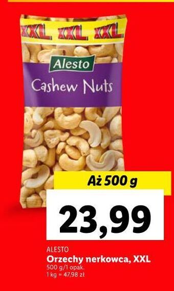 Lidl Orzechy nerkowca alesto oferta