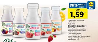 Lidl Jogurtowe smoothie porzeczka i jabłko pilos pure oferta