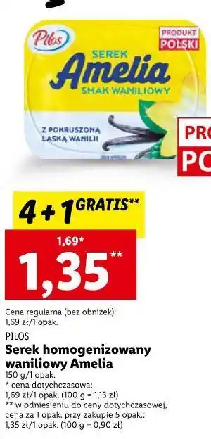 Lidl Serek wanilia pilos amelia oferta