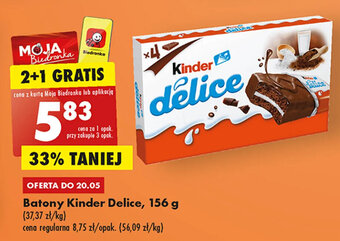 Biedronka Batony Kinder Delice, 156 g oferta