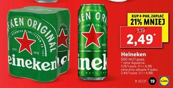Lidl Heineken oferta