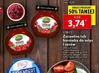 Lidl Żurawina lub borówka do mięs i serów oferta