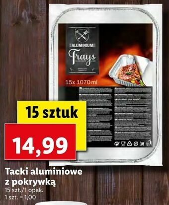 Lidl Tacki aluminiowe z pokrywką oferta