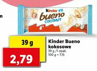 Lidl Kinder Bueno kokosowe oferta