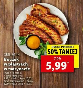 Lidl Boczek w plastrach w marynacie oferta