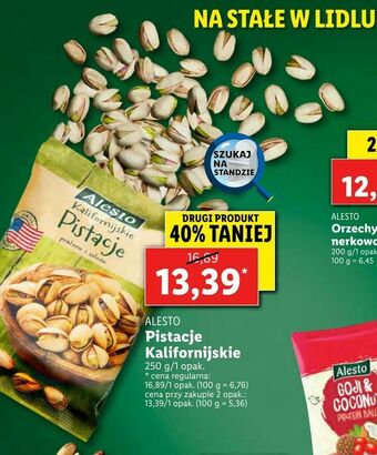Lidl Pistacje Kalifornijskie oferta