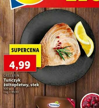 Lidl Tuńczyk żółtopłetwy, stek oferta