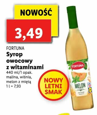 Lidl Syrop owocowy z witaminami oferta