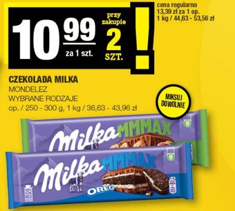 Spar CZEKOLADA MILKA MONDELEZ 250-300g oferta