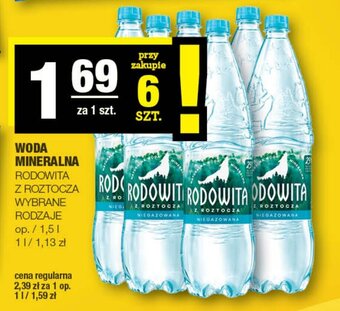 Spar WODA MINERALNA RODOWITA Z ROZTOCZA 1,5l oferta
