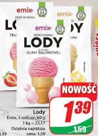 Dino Lody w proszku o smaku gumy balonowej oferta