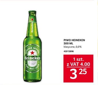 Selgros PIWO HEINEKEN 500 ML oferta