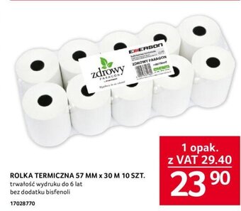 Selgros ROLKA TERMICZNA 57 MM x 30 M 10 SZT. oferta