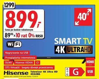 Media Expert Telewizor hisense oferta