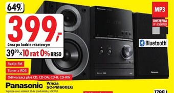 Media Expert Wieża audio panasonic oferta
