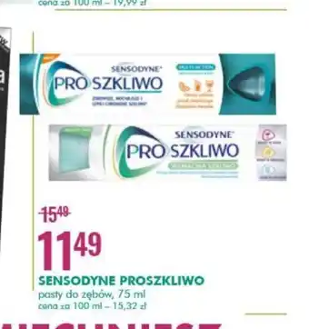 SuperPharm Sensodyne Proszkliwo pasty do zębów 75ml oferta