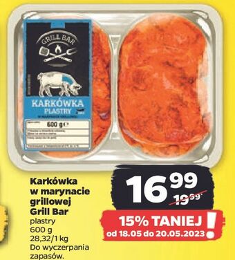 Netto Karkówka w marynacie grillowej plastry grill bar oferta