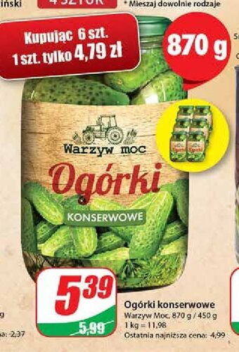 Dino Ogorki konserwowe warzyw moc oferta
