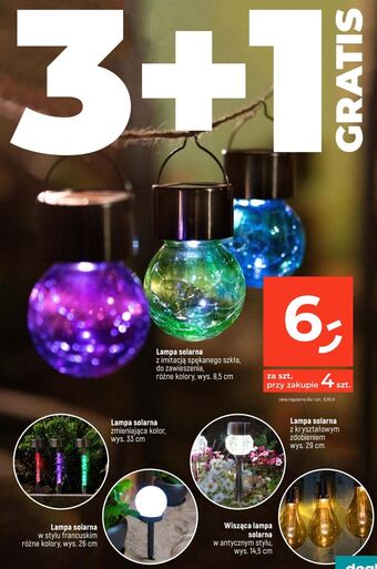 Dealz Lampa solarna w stylu francuskim 26 cm oferta