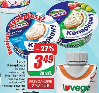 Dino Serek śmietankowy hochland kanapkowy oferta