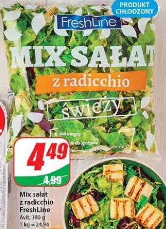 Dino Mix sałat z radicchio freshline oferta