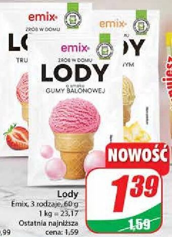 Dino Lody domowe w proskzu - truskawkowe emix oferta