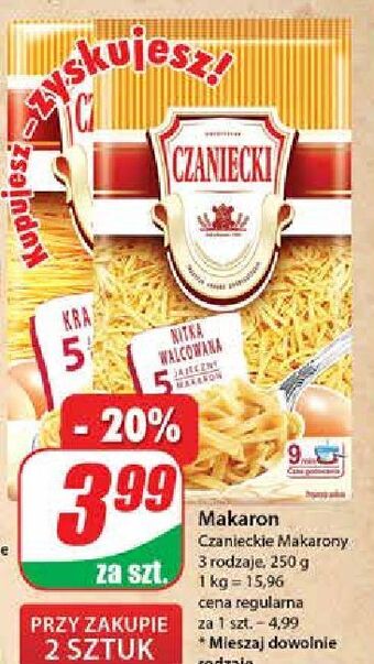 Dino Makaron 5-jajeczny krajanka czaniecki oferta