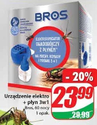 Dino Urządzenie elektryczne + płyn na komary 60 nocy bros oferta