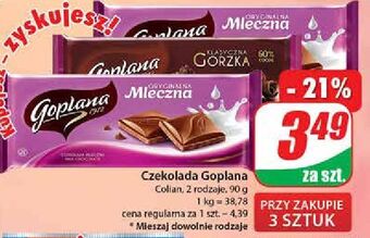 Dino Czekolada gorzka 60 % goplana oferta