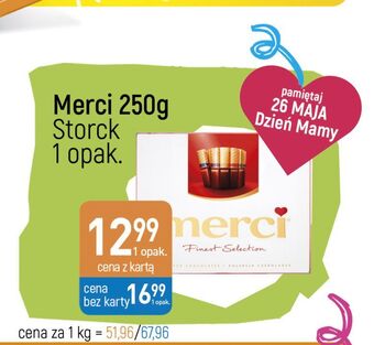 E.Leclerc Bombonierka czerwona storck merci oferta