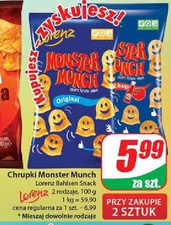 Dino Chrupki lorenz monster munch oferta