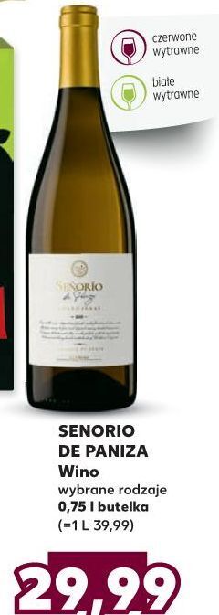 Kaufland Wino senorio de paniza bianco oferta