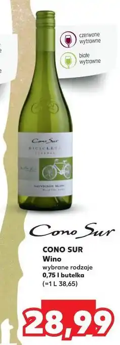 Kaufland Wino cono sur bicicleta sauvignon blanc oferta