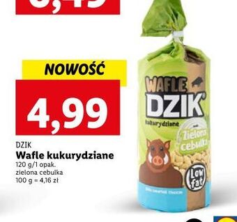Lidl Wafle kukurydziane zielona cebulka dzik oferta