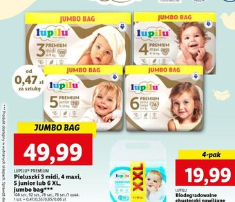 Lidl Pieluchy extra large 6 lupilu premium oferta