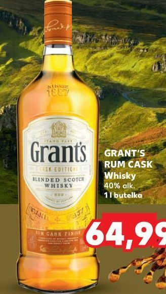 Kaufland Whisky grant's rum cask oferta