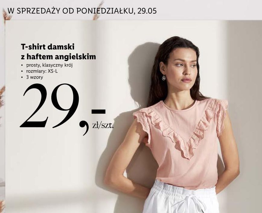 Lidl T-shirt damski xs-l esmara oferta