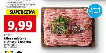 Lidl Mięso mielone z łopatki i boczku rzeźnik codzienna dostawa oferta